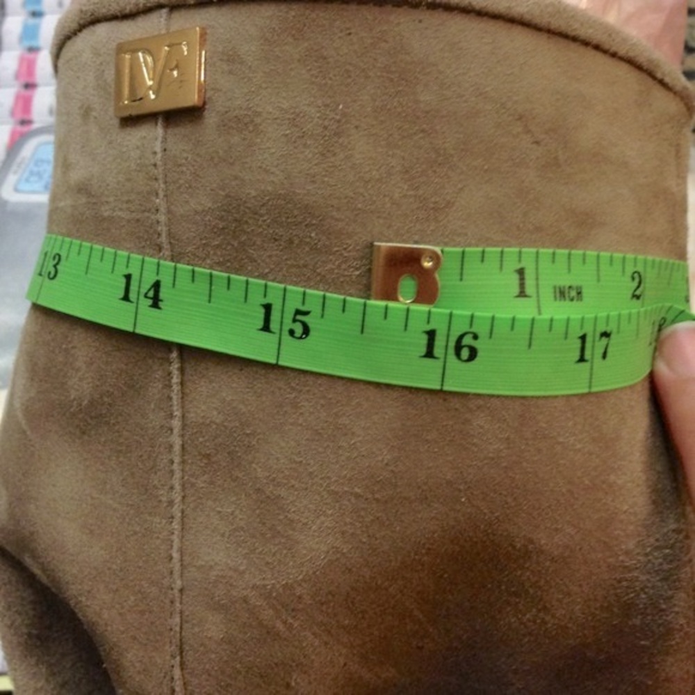 Diane Von Furstenburg Knee High Suede Leather Boot - Picture 4 of 4